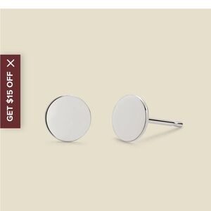 Made By Mary Silver Mini Lux Stud Earrings